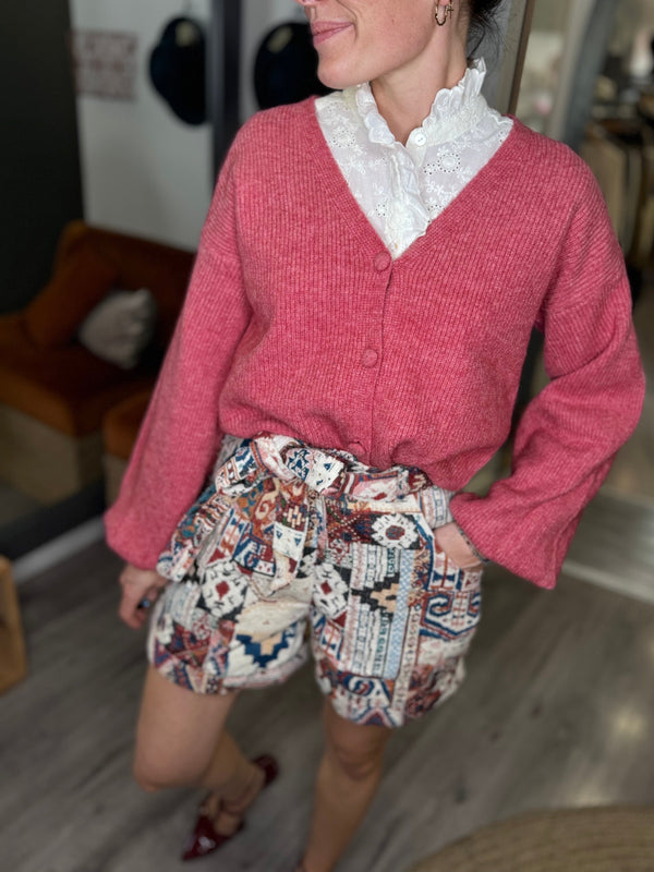 Pull /gilet  Rosie vieux rose