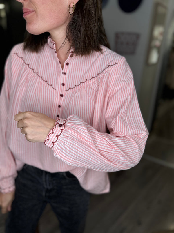 Blouse Tanina rouge