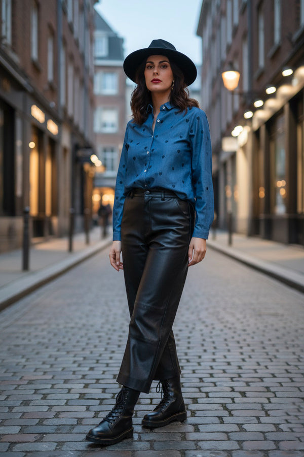 Chemise Brodée Coeur