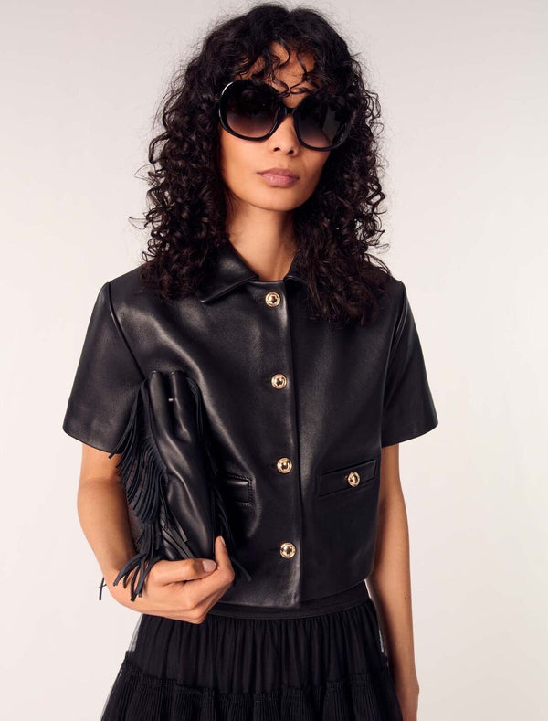 Top simili noir court